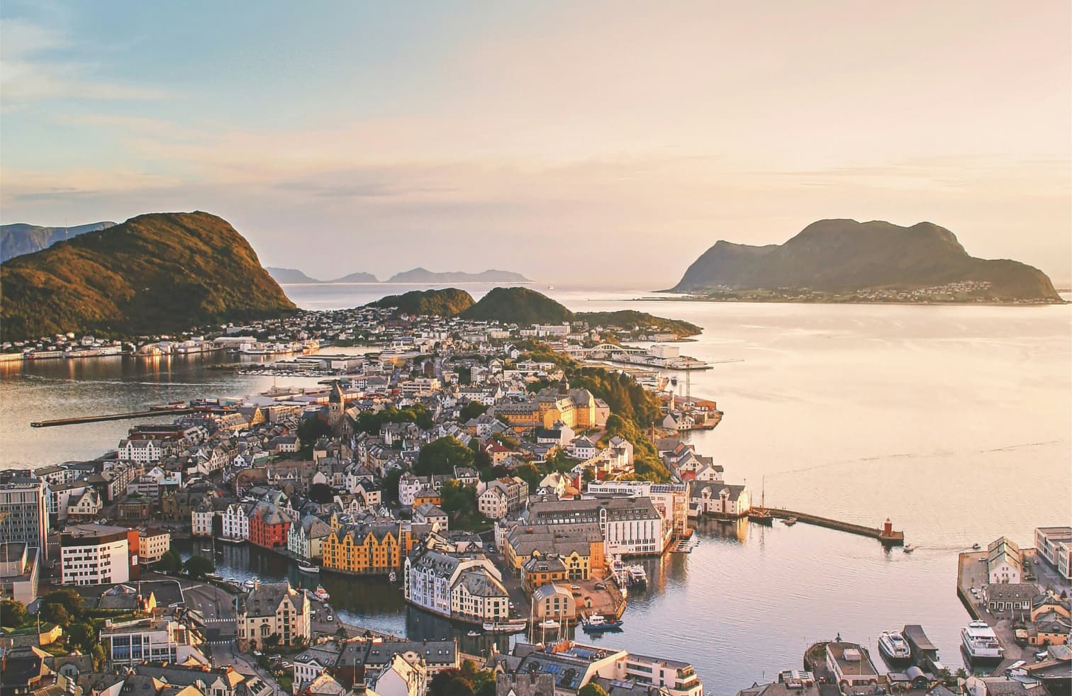 Panoramic view of Ålesund